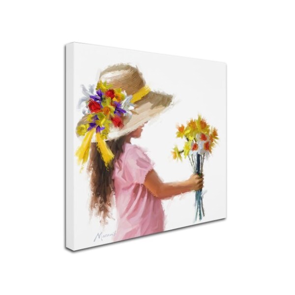 The Macneil Studio 'Easter Bonnet' Canvas Art,14x14